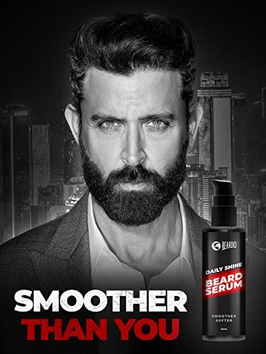 BEARDO Beardo Beard Serum For Men - 1.69 oz | Daily use beard serum for men | Softens and Smoothes Rough Beard | Gives Beard Shine & Nourishes Beard l Non Sticky