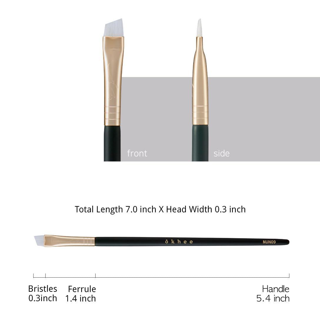 SOO ADOR [SOO ADOR] okhee Eyebrow Brush NUN09 - Precise Grooming and Shaping for Natural or Bold Brows | Designed by K-Pop Makeup Artist Seo Ok | Makeup Brush Eye Brush