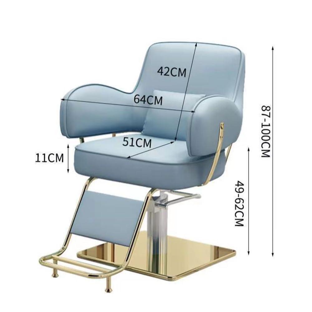 IBOWZ IBOWZ Barber Chair, Salon Chair for Hair Stylist 360 Degrees Rolling Swivel Barber Salon Styling Adjustable Hydraulic Beauty Shampoo Hairdressing Chair for Men and Women Hair Stylists,Black