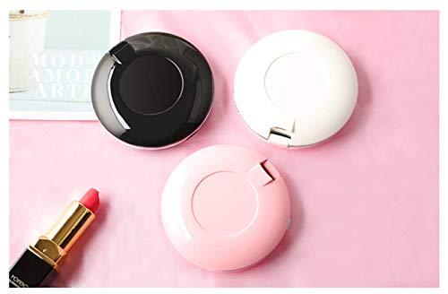 B O B O B O B O Compact Mirror Travel Makeup Mirror Small Portable 1X/3X Magnifying Cosmetic Mirror Rechargeable Lighted Round Foldable Design LED Lighted Makeup Mirror (Pink)