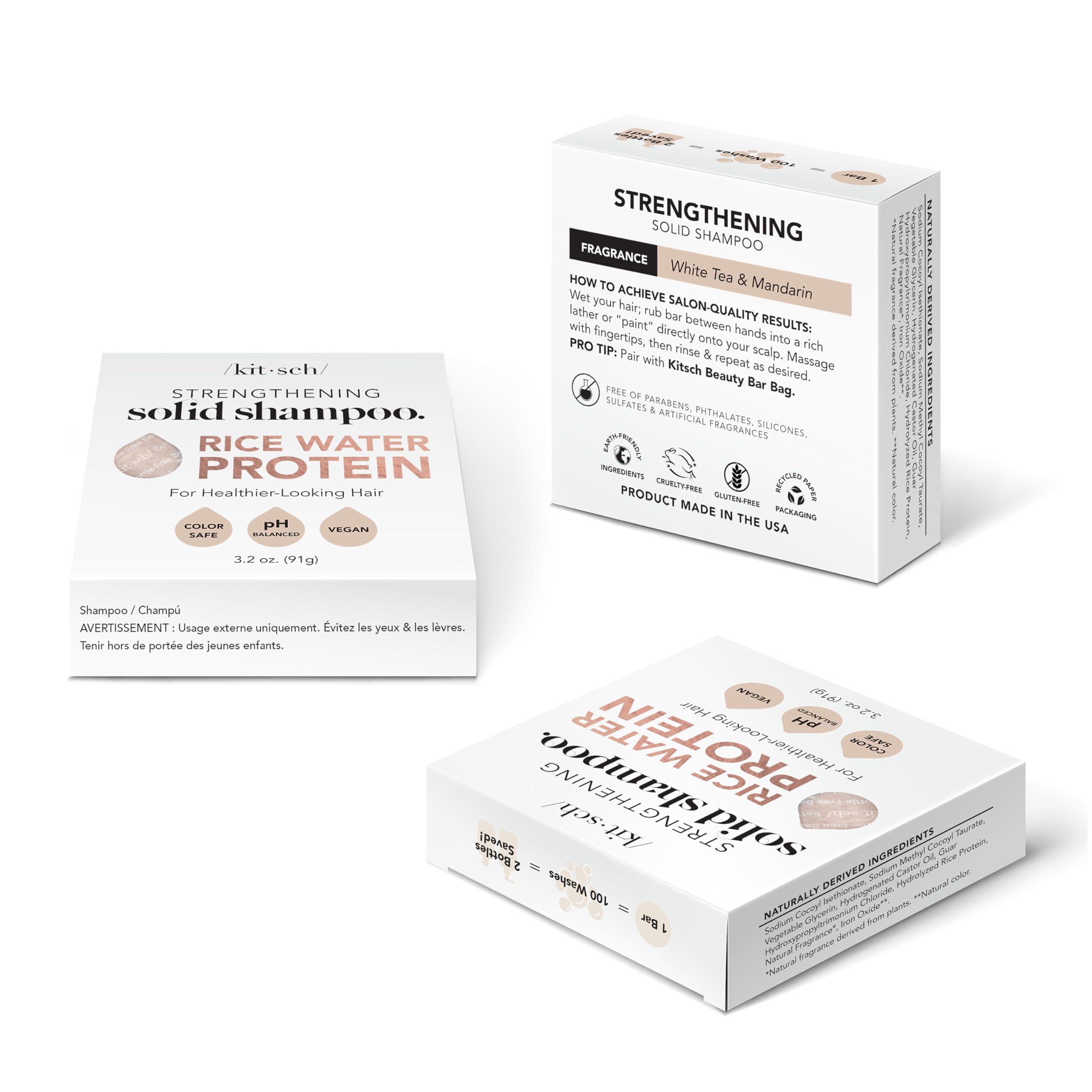 Kitsch Kitsch 2-in-1 Conditioner Bar & Shave Bar for Sensitive Scalp & Skin and Rice Shampoo Bar with Discount