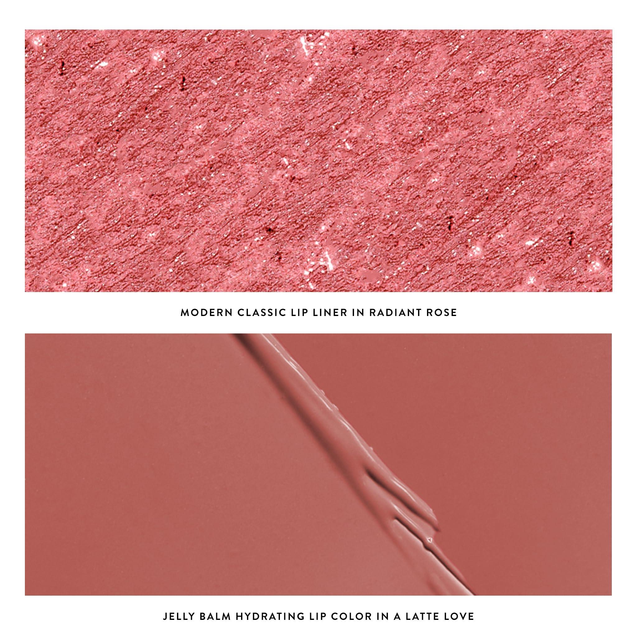 LAURA GELLER NEW YORK LAURA GELLER NEW YORK Love Your Lips Duo: Jelly Balm Moisturizing Tinted Lip Balm, A Latte Love + Modern Classic Long-Lasting Lip Liner, Radiant Rose