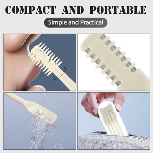 CAJDEOPYE CAJDEOPYE 2 in 1 Nose Hair Trimmer,Mini Double Sided Portable Nasal Hair Cutter,Manual 360 Rotating Nose Hair Remover Tools for Men and Women /1630