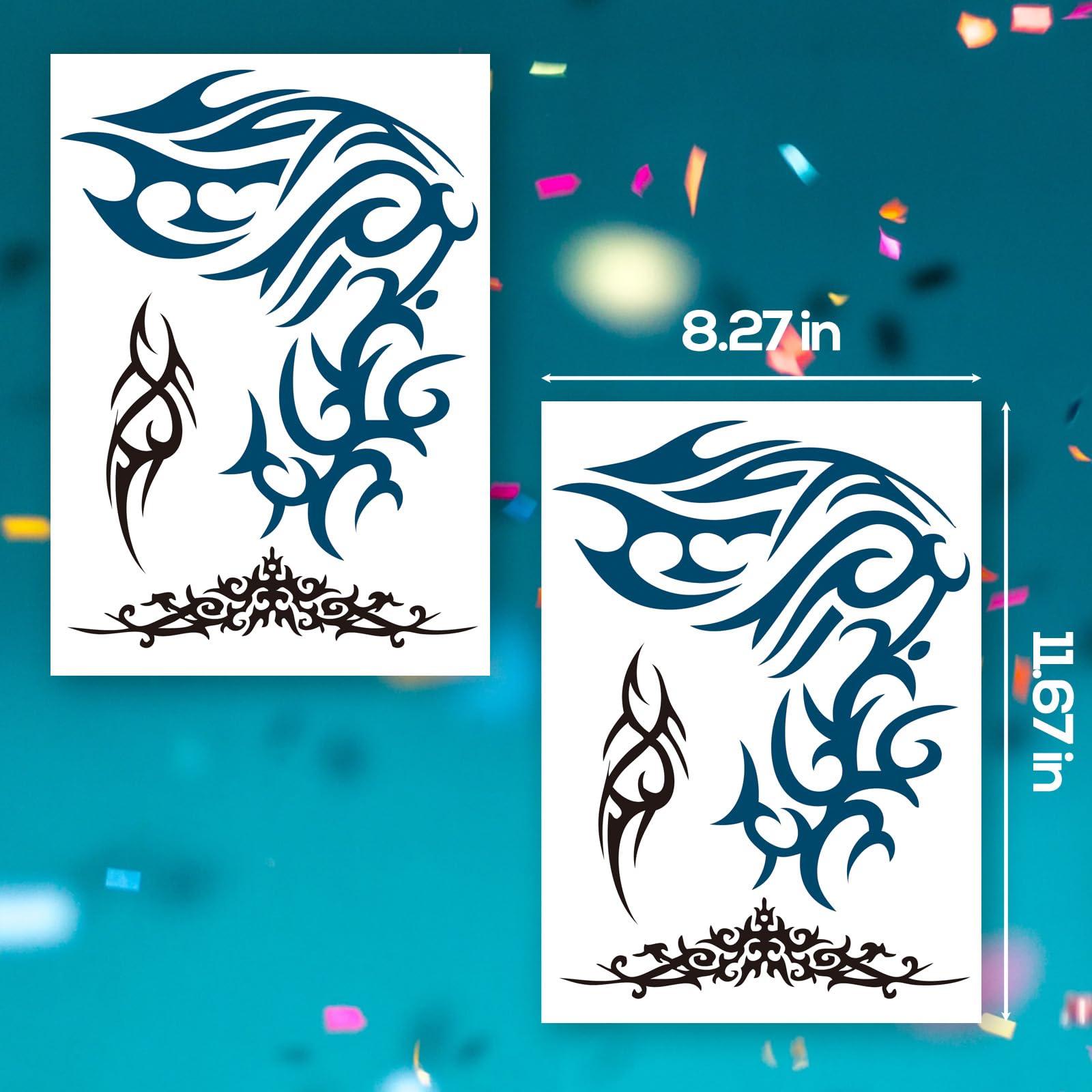 Kotbs Tribal Tattoo 2-Sheets (Set3: Over-the-shoulder (2 Sheets))