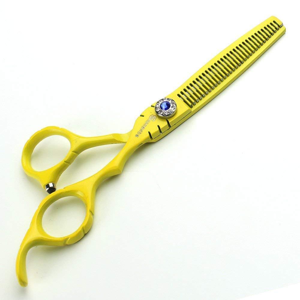 SHARONDS SHARONDS Hair Cutting Scissors Set, Hair Scissors, Thinning Scissors, Black, 6 Inches, 440C (6 Inches, 2 Pieces)