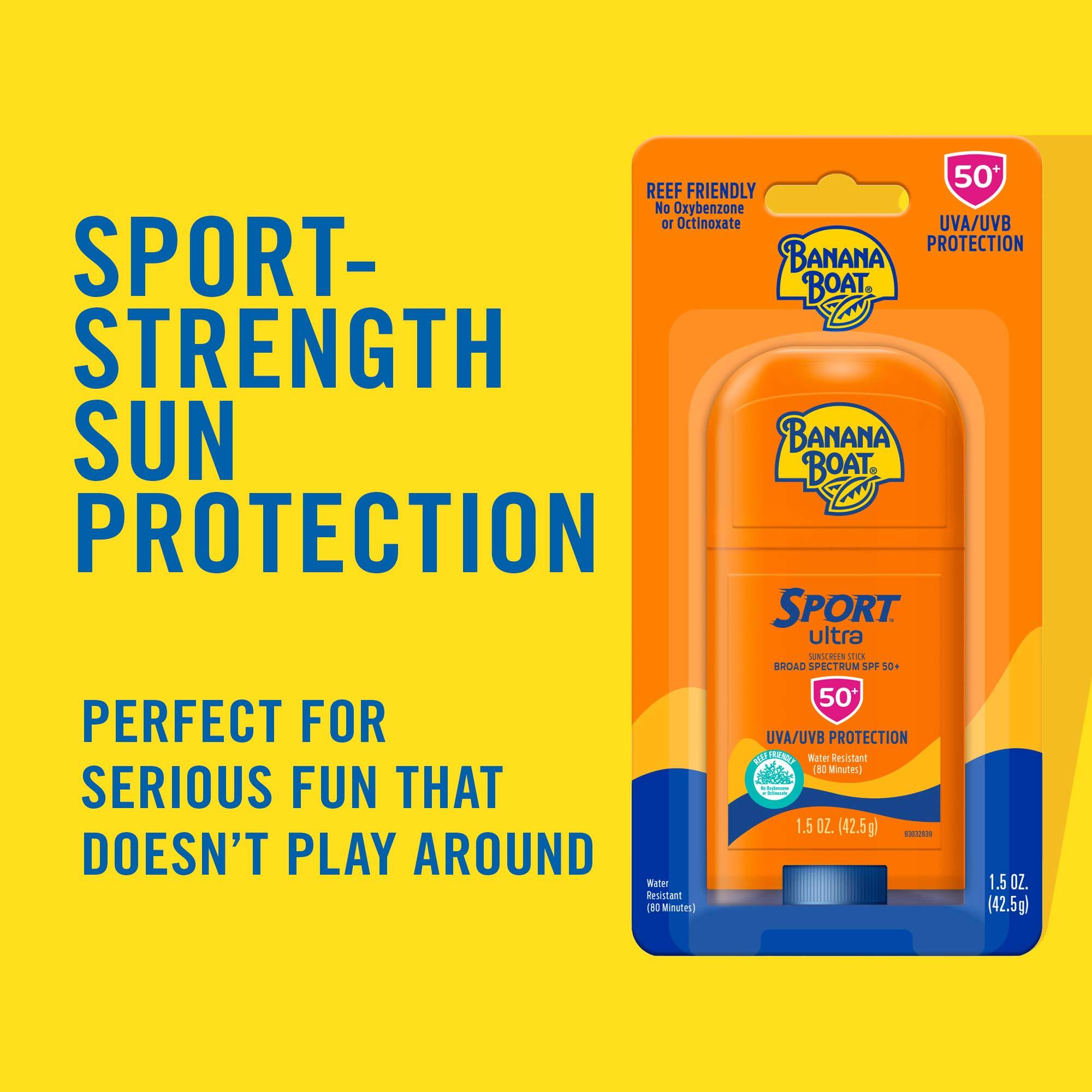 Banana Boat Banana Boat Sport Ultra Clear Spray SPF 30 Sunscreen Twin Pack and Sport Ultra Reef Friendly Stick SPF 50 Sunscreen