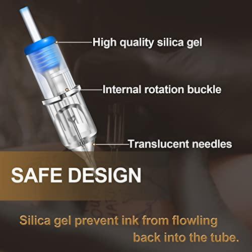 TONBAO Tattoo Cartridge Needles - TONBAO 20pcs Round Shader #12 Standard 1207RS Mixed Size Tattoo Gun Needles