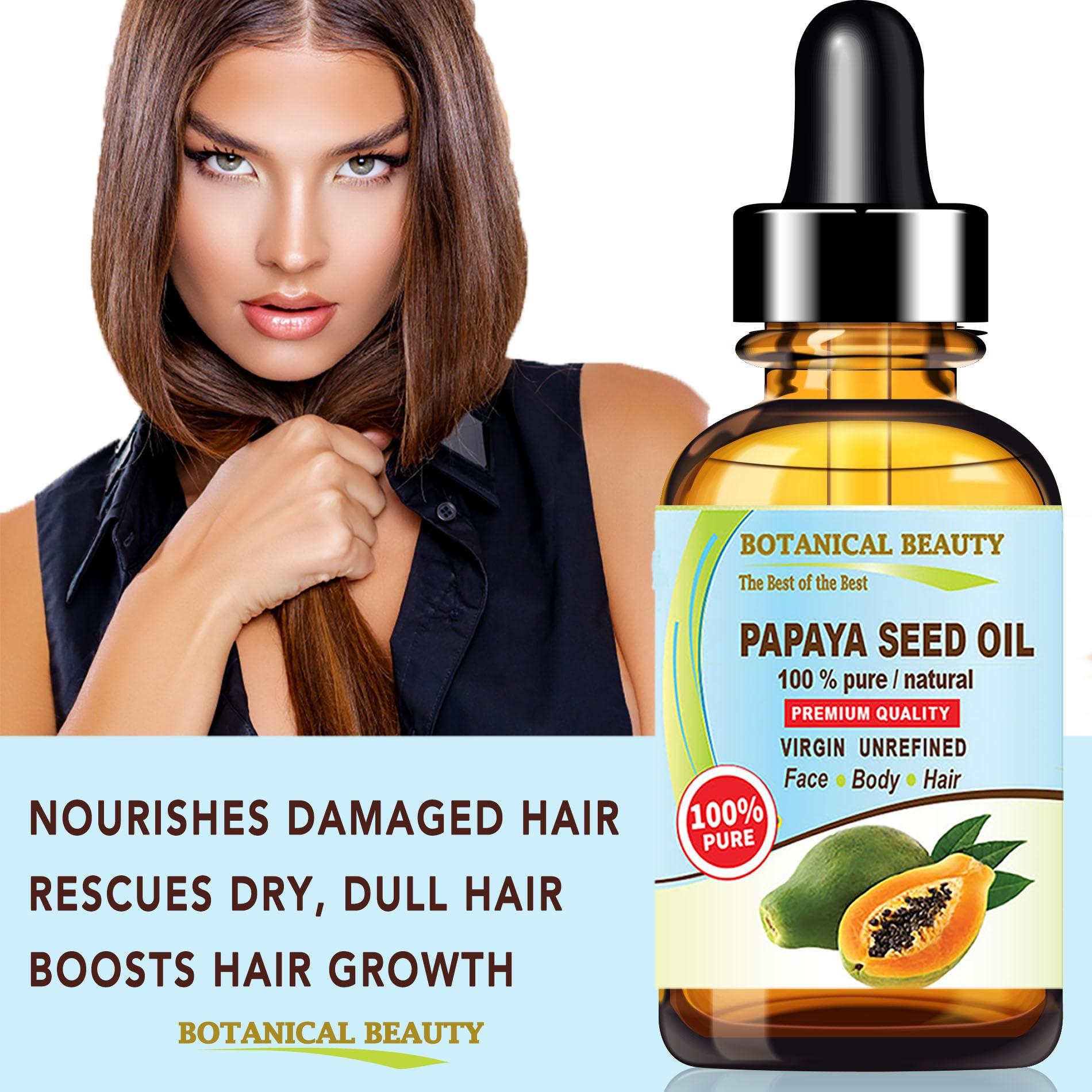 Botanical Beauty Botanical Beauty PAPAYA SEED OIL WILD GROWTH 100% Pure Natural Virgin Unrefined Undiluted Cold Pressed Carrier Oil for Face, Skin, Hair, Lip, Nails 0.5 Fl. oz. - 15 ml