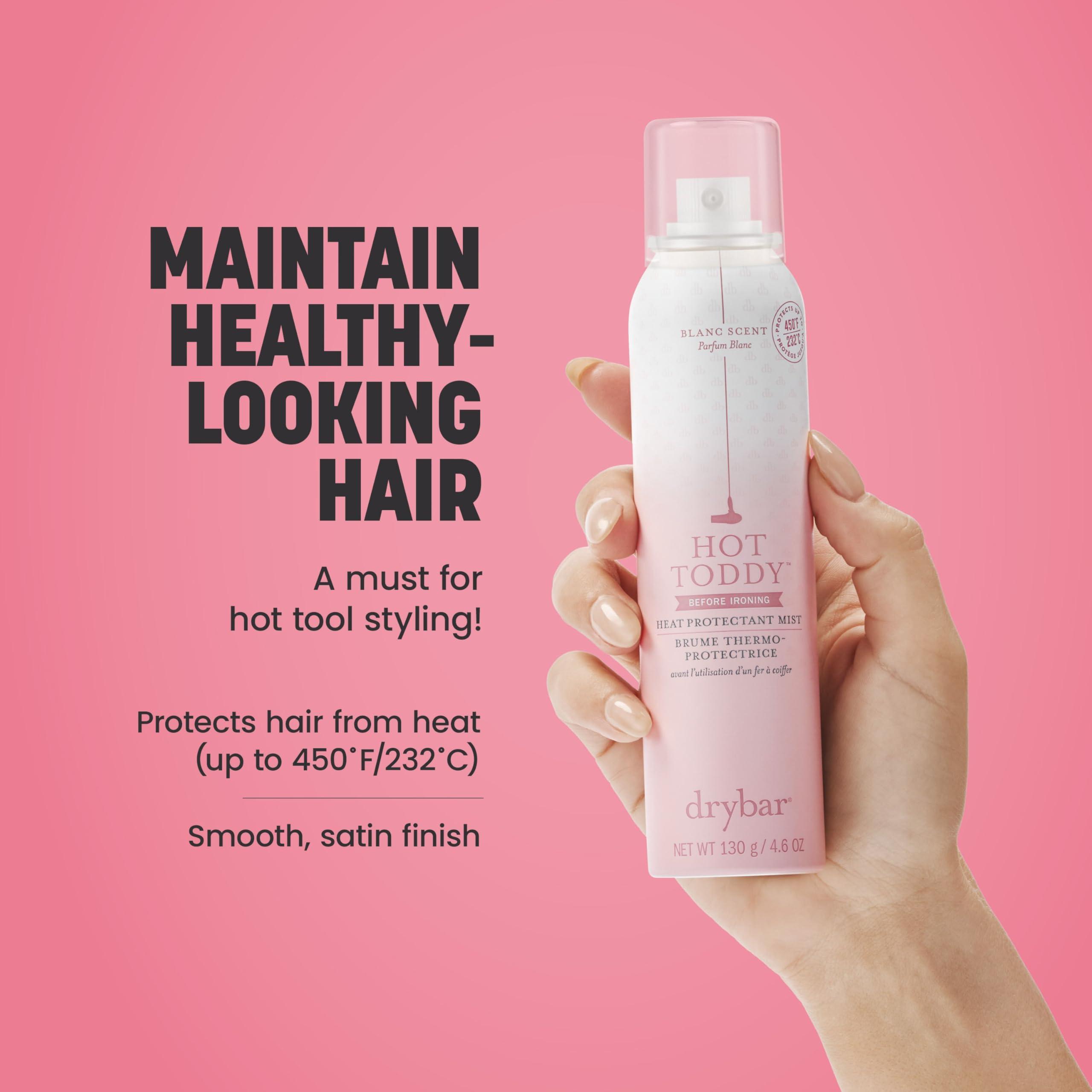 Drybar Drybar Hot Toddy Heat Protectant Mist Coconut Colada Scent - Full Size| Lightweight Heat Protectant for Hair protects from Heat & Styling with Curling, Straightening and Styling Irons