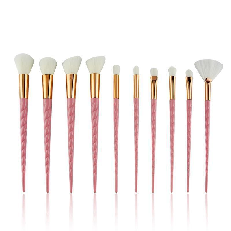 NinthAvenue Basics 5-13pcs Unicorn Makeup Brushes with Colorful Bristles Handles Fantasy Makeup Brush Set Foundation Eyeshadow Unicorn Brushes Kit No.14 13pcs