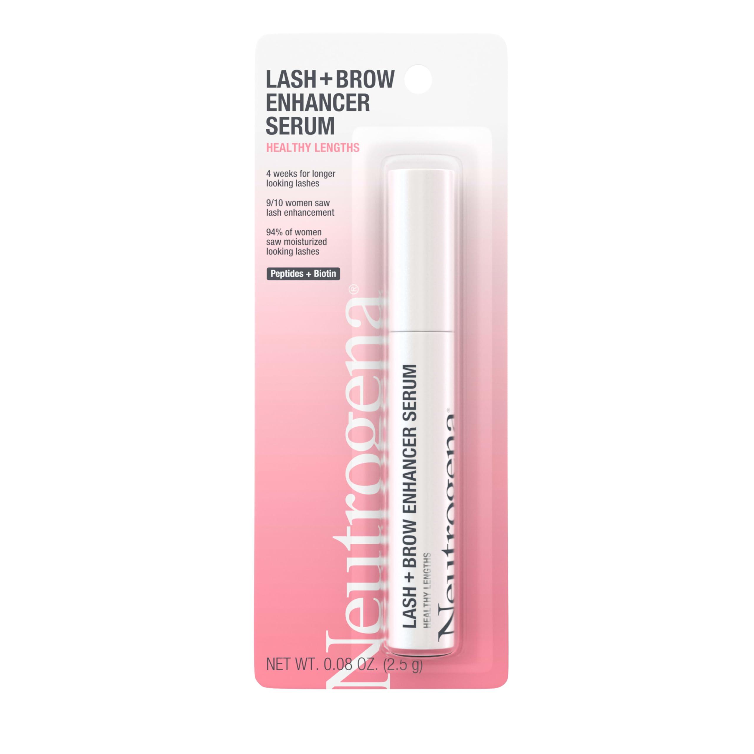 Neutrogena Neutrogena Healthy Lash + Brow Enhancer Serum For Unisex Adult Formulated with Biotin & Peptides; Nourishing & Conditioning Serum to Enhance the Look of Lashes & Eyebrows, 0.08 oz