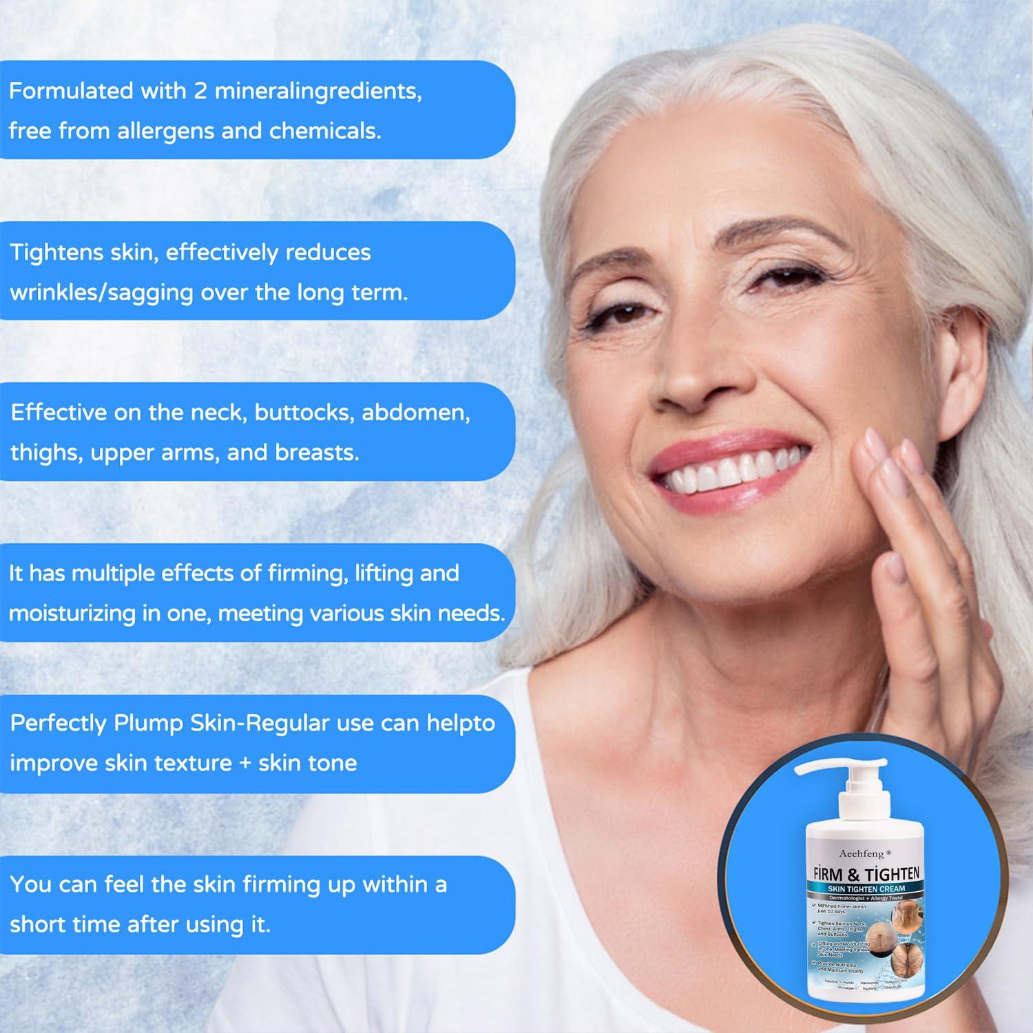 flysmus Aeehfengf Firm Tighten Skin Tighten Cream, Aeehfengf Skin Firming Cream, Aeehfengf Skin Firming Protein Cream, Skin Firming Rejuvenating Serum - 100ml (4PCS)