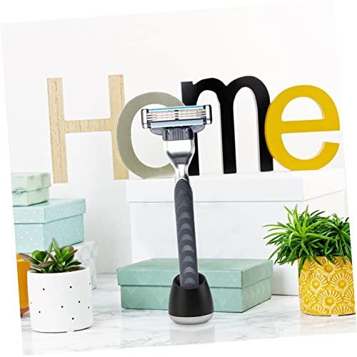 Cabilock Cabilock Shaving Razor Stand Safety Razor Stand Head Shavers for Men Razor Base Face Shaver for Men Body Shavers for Men Shaving Brush Stand Mens Shaver Man Block Desktop