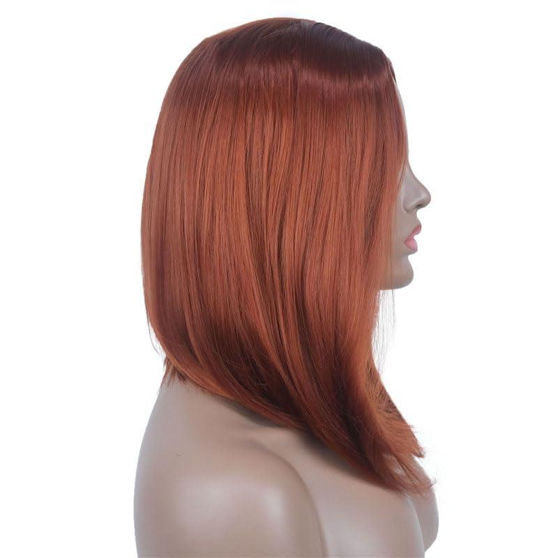 NinthAvenue Basics 18 Inches Long Bob Wig Middle Parting Heat Friendly Realistic Natural Synthetic Wig Women Hair
