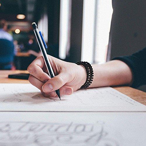 MHU Hair Ties – 20-Pack Black Telephone Cord Wire Hair Bands No Damage Elastics Hair Ring Ponytail Holders for girls and woman