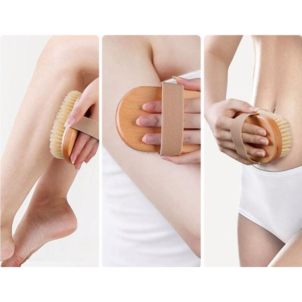 CambOs CambOs 19.7 Inch Wood Long Handle Bathing Brushes Women Pig Bristles Bath Body Brushes Back Scrubber for Shower for Men