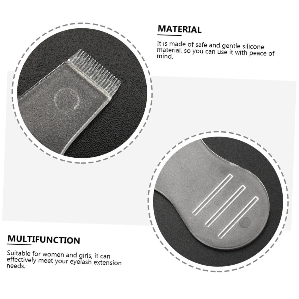 balacoo Balacoo 3 Sets Y-Shaped Mascara Brush Eyelash Extension Kit Eyeliner Stencil Eyelash Curler Eyeliner Protector Tool Kits Mascara Shield Mascara Tool Applicator White