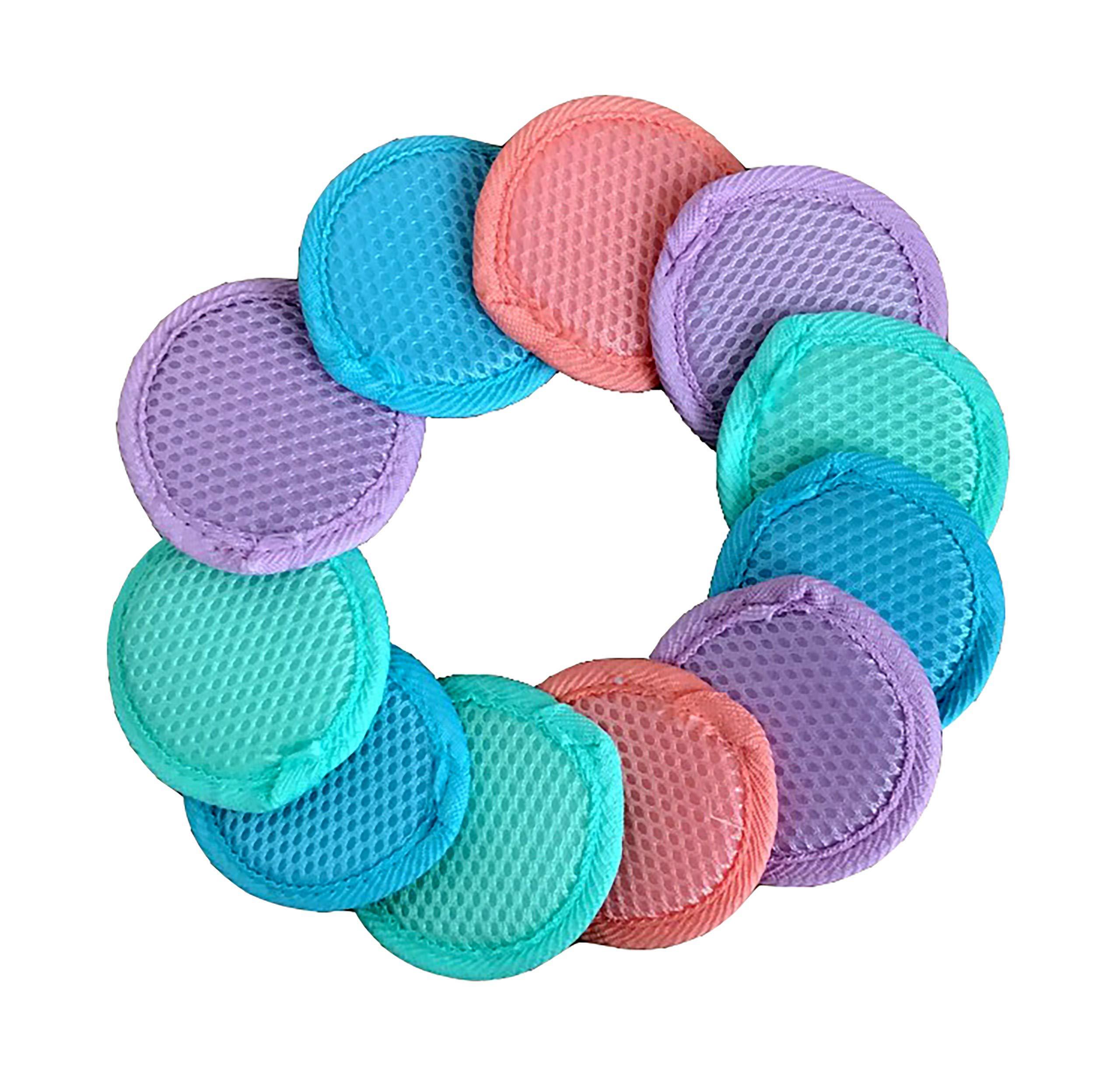 A-MAZ Microfiber Facial Scrubbers Reusable Makeup Remover Pads - Washable Reusable Cotton Pads - Cloth Cotton Rounds Acne Control Reusable Face Scrubber Pad For Cleansing & Face Exfoliator Pad
