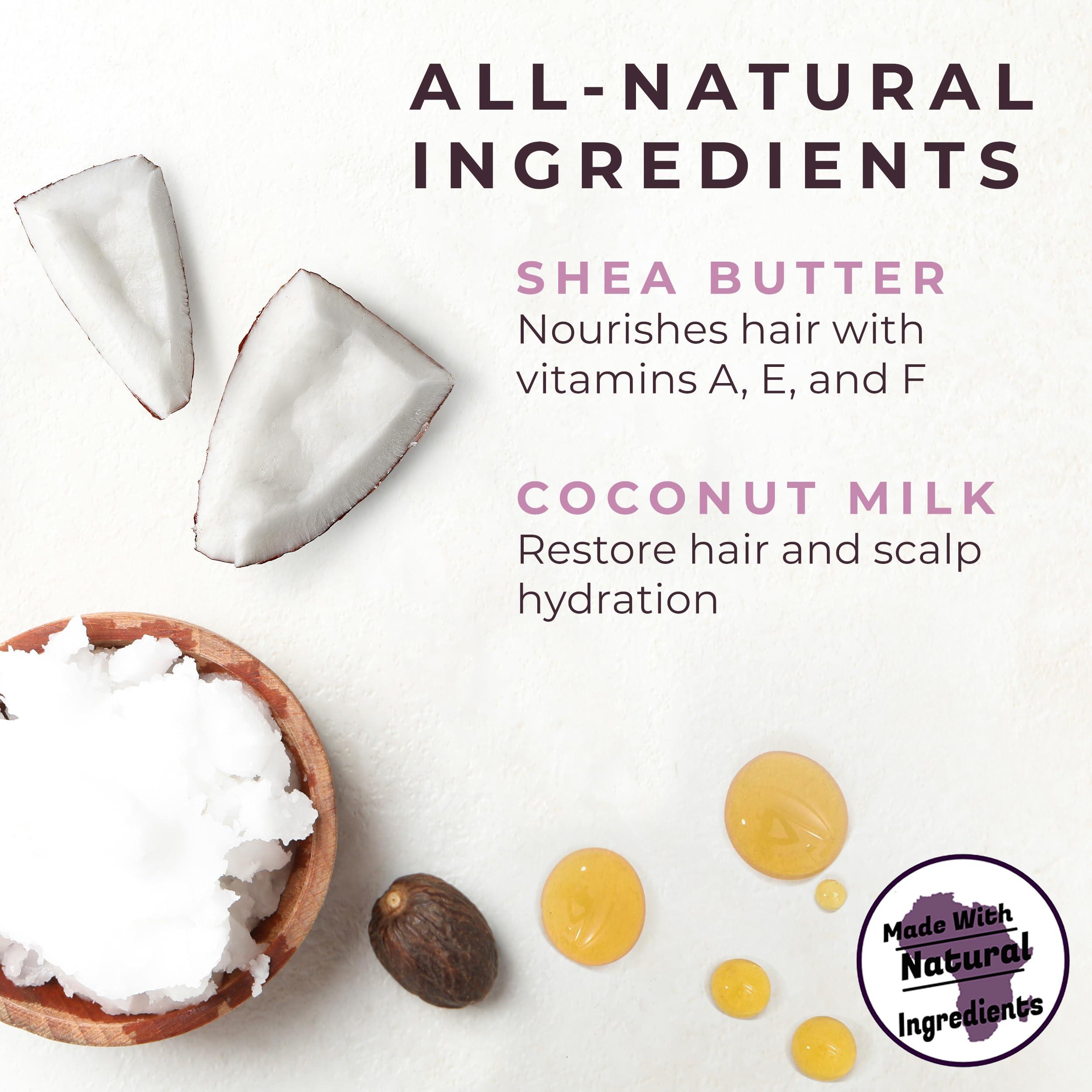 African Afro AA African Afro Soft Curl Styling Hair Butter, Moisturizing Curl Cream for Curly Hair, Curling Cream With Shea Butter and Coconut Milk, Cruelty-Free Curl Enhancing Smoothie, No Residue, 8 Fl Oz