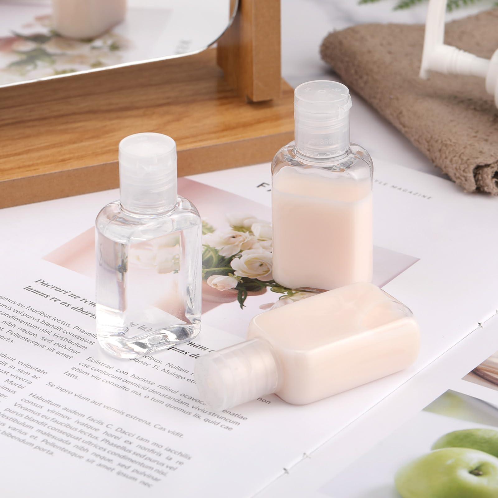 Boao Boao 150 Pcs 1 oz/30 ml Portable Travel Bottle Clear Plastic Empty Bottles Refillable Reusable Bottles Containers for Travel Outdoor Camping Business Trip