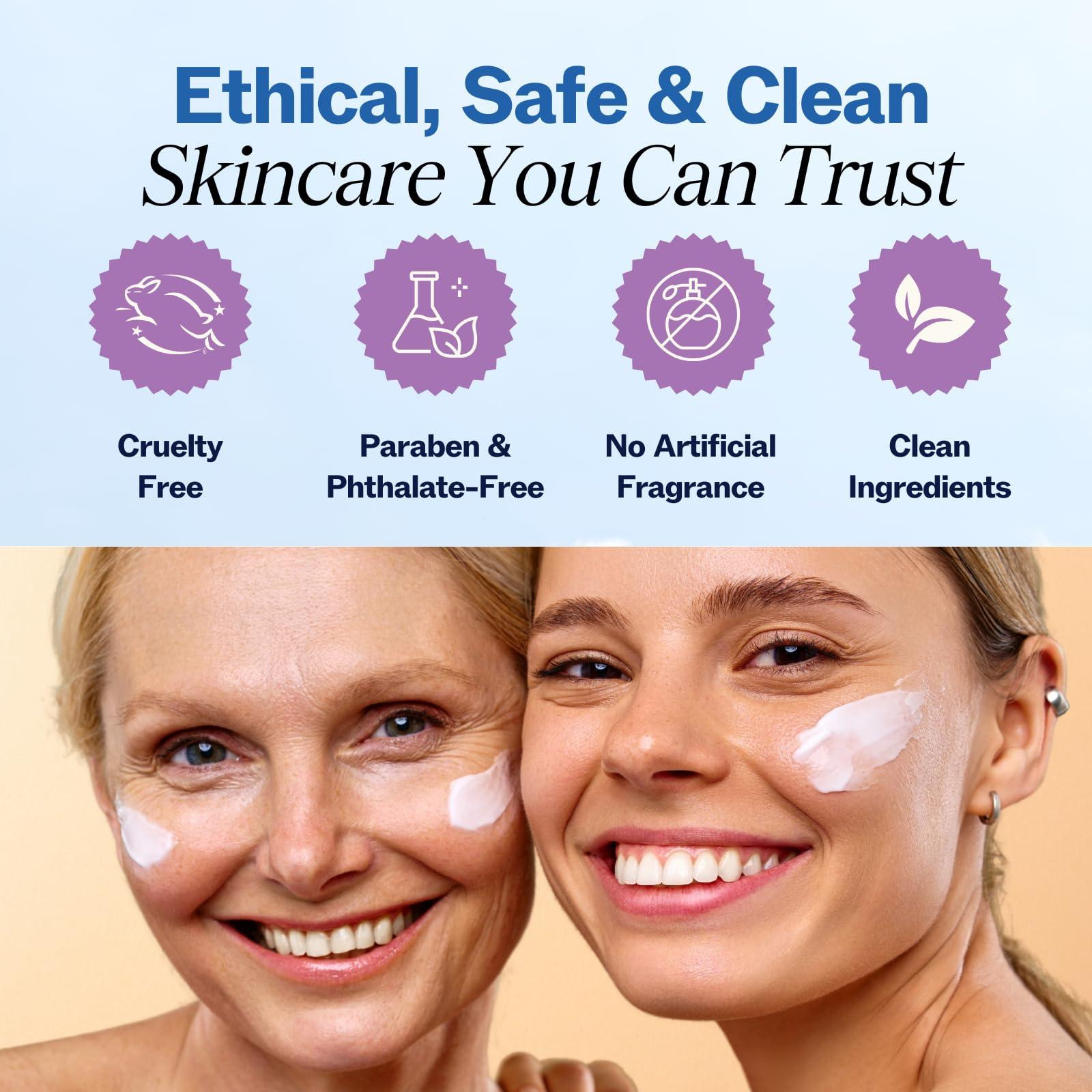 LilyAna Naturals LilyAna Naturals Retinol Cream - Anti-Aging Moisturizer for Face & Neck, Made in USA, Wrinkle Reduction - 1.7oz, 2 Pack