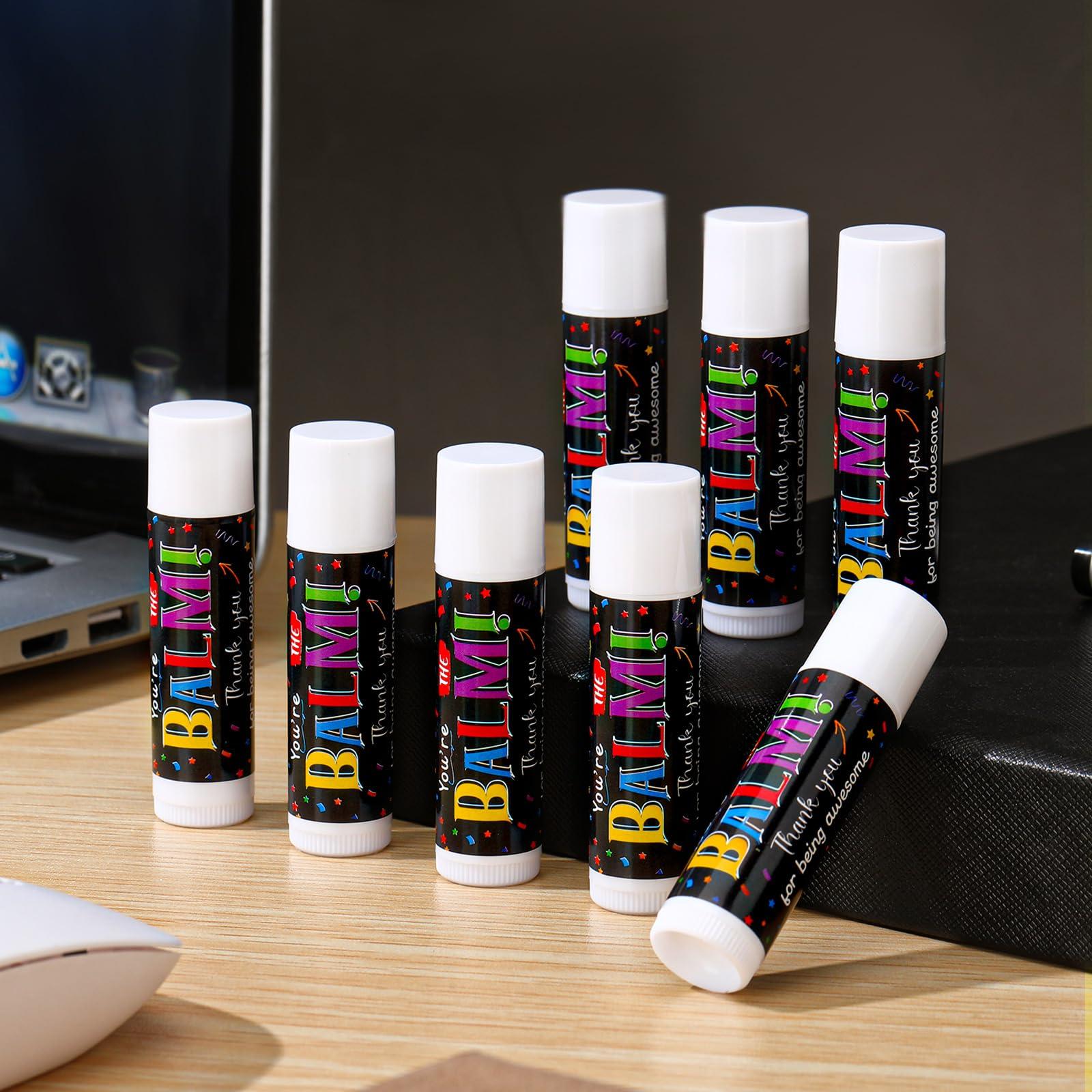 Dunzy Dunzy 100 Pack Employee Appreciation Gifts Bulk Lip Balms Favors Bulk Small Thank You Gifts Team Appreciation Inspirational Gifts for Women Men Coworkers Staff Teachers Nurses Team
