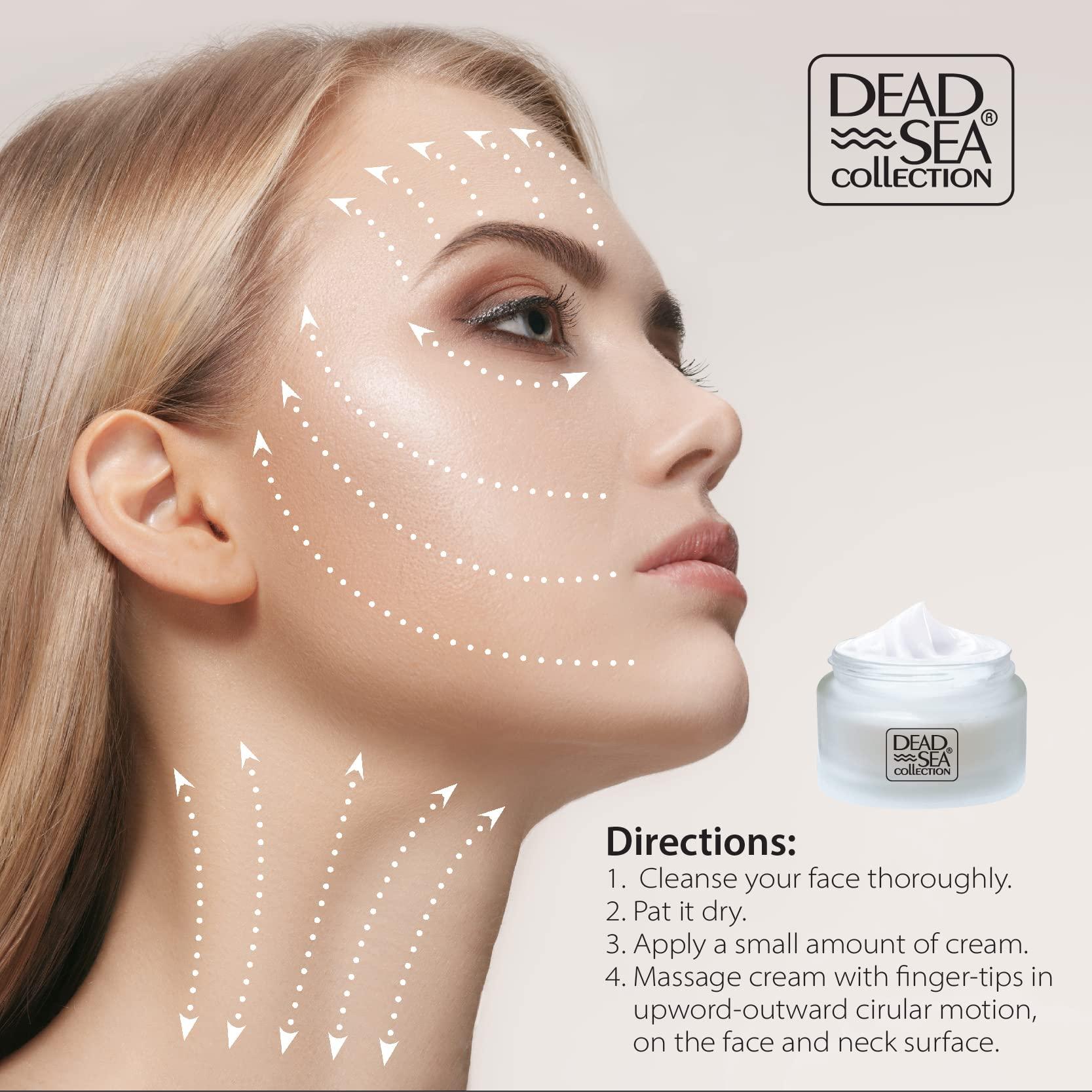 Dead Sea Collection Dead Sea Collection Anti-Wrinkle bundle Day+Night Cream for Face with Retinol - Anti Aging - Skin Care with Sea Minerals - Nourishing, Moisturizer, Hydrating and Smoothing Face Cream 2X(1.69 fl.oz)