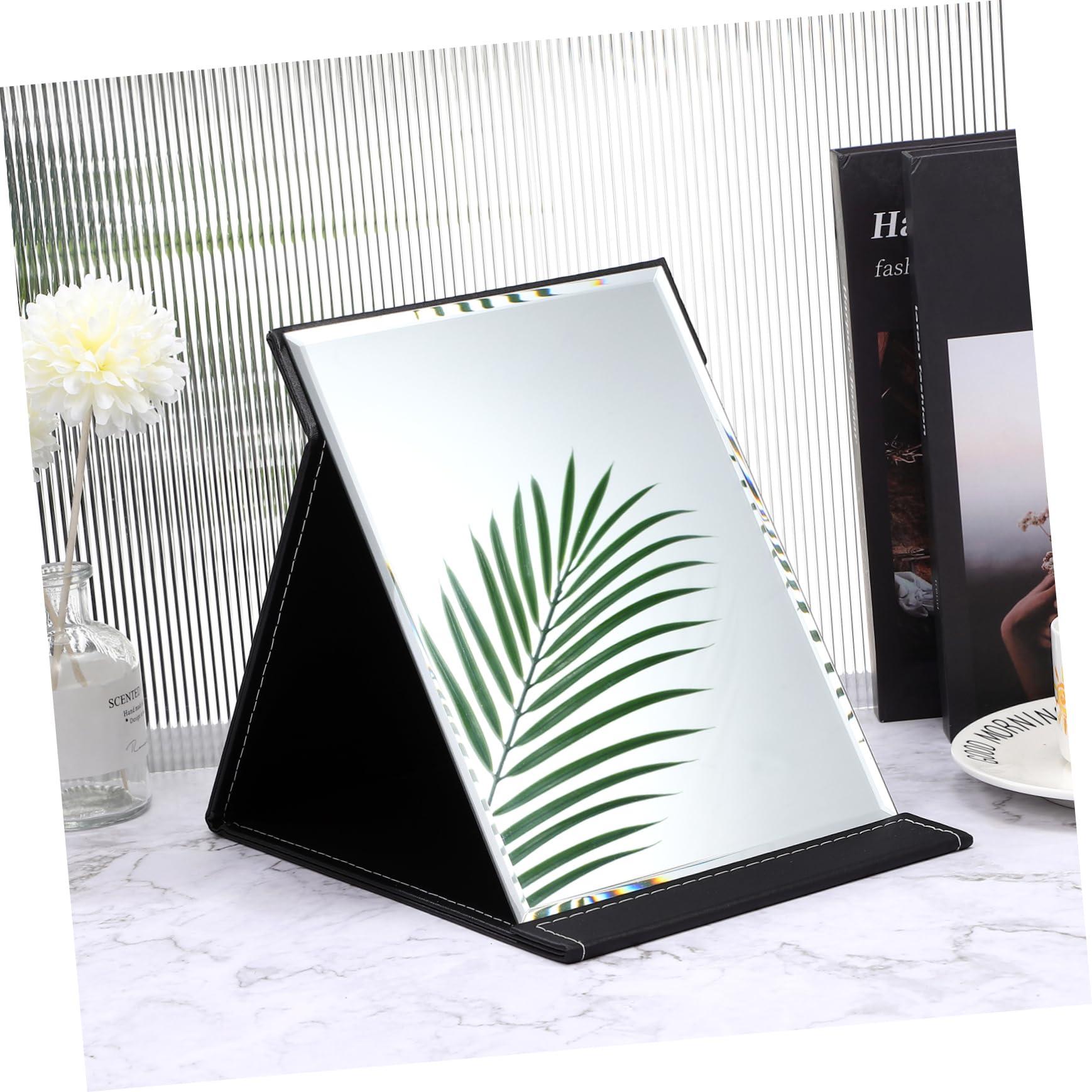 Mikinona Mikinona Mirror Portable Travel Makeup Small Vanity Handheld Makeup Vanity Stool Claw Clips Girl Dresser Dressers Vanity Desk PVC