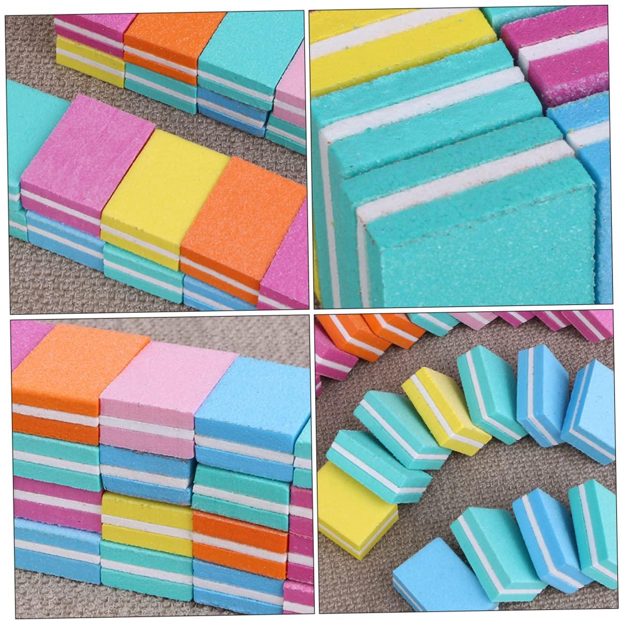 MERRYHAPY MERRYHAPY 30 Pcs Small Square Sanding Nail Buffer Nail File Buffing Sanding Block Buffing Sanding Kit Grit Nail File Nail Files Kit De Manicura Nail Buffers Pedicure Tools