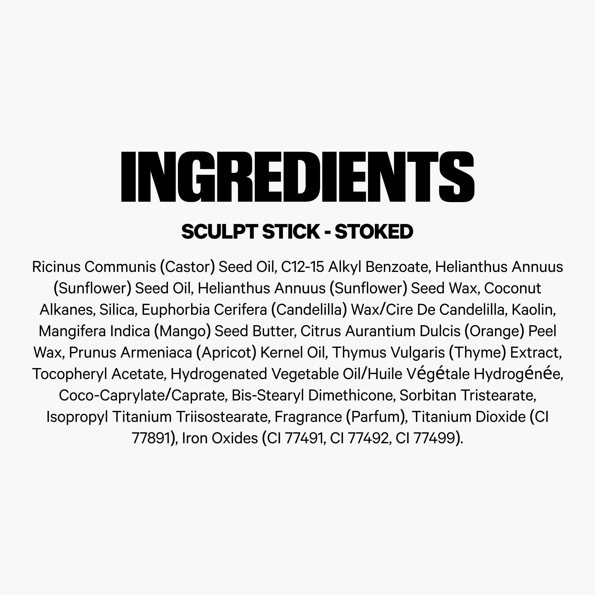 Milk Makeup Milk Makeup Sculpt Stick, Stoked (Medium to Medium Tan) - 0.19 oz - Cool-Toned Cream Contour Stick - Buildable, Blendable Color - 1,000+ Swipes Per Stick - Non-Comedogenic - Vegan, Cruelty Free