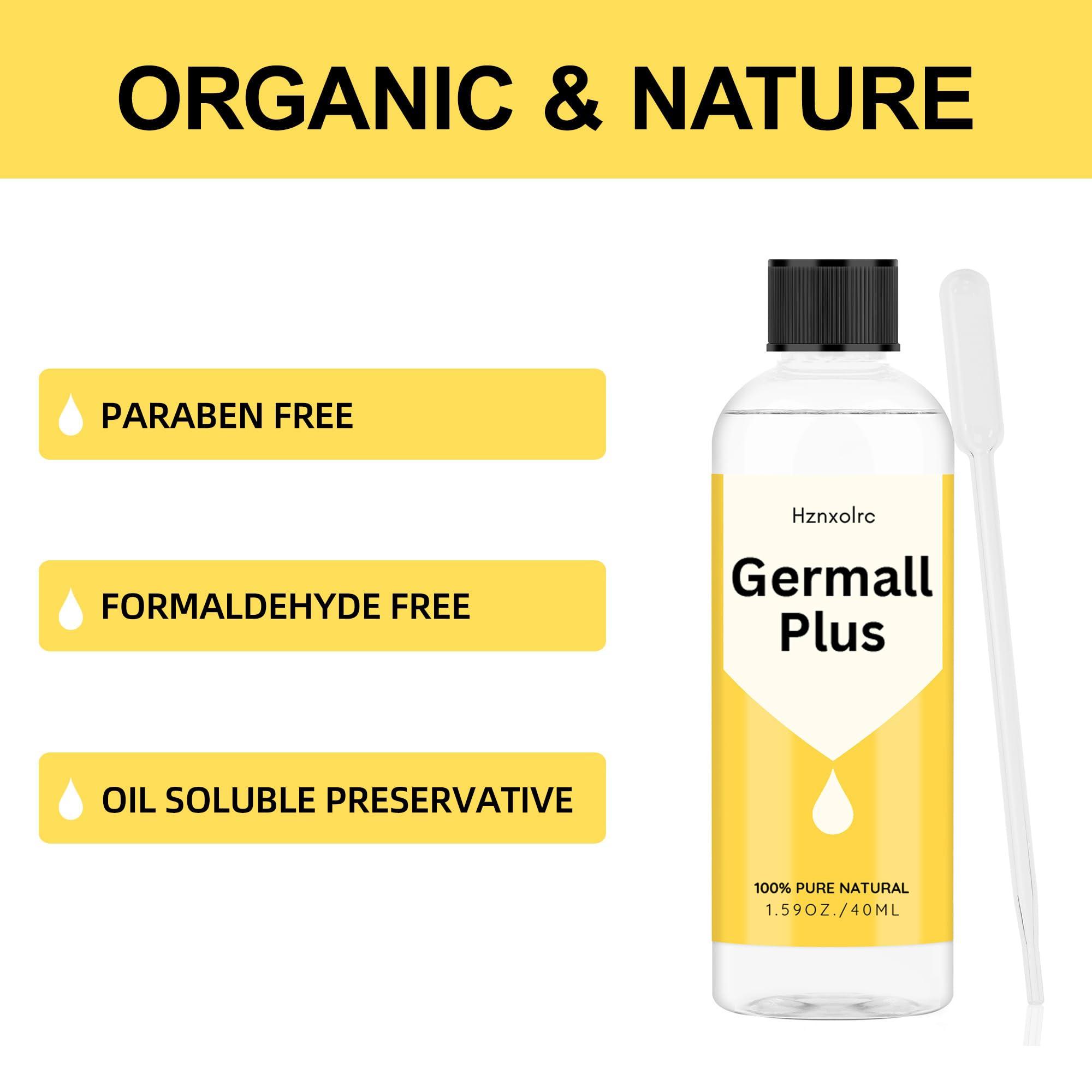 Hznxolrc 1.59 oz Liquid Germall Plus Preservative, Oil Soluble Natural Preservative, Germall Plus Suitable for Making Soap, Conditioners, Lotion, Creams and More