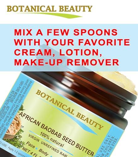 Botanical Beauty Botanical Beauty BAOBAB SEED OIL BUTTER 100% Natural RAW VIRGIN UNREFINED for Skin, Hair, Lip and Nail Care. 16 Fl. oz. - 480 ml. Rich in Vitamin E