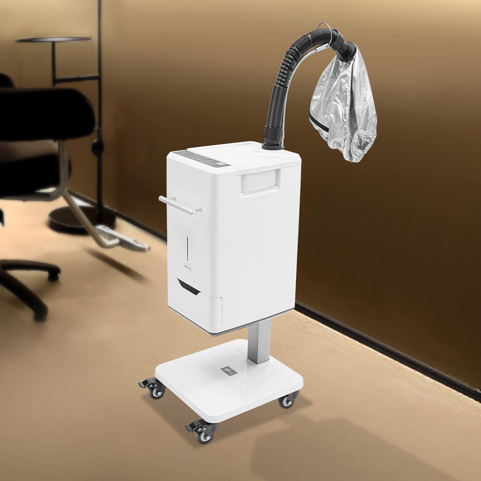 HENHAIY HENHAIY Hair Steamer Nano Micro Mist, Standing Hair Steamer Deep Conditioning, Hooded Hair Steam Cap Treatment-Heated Micro Mist Steamer for Natural, Dyed Hair for SPA, Home