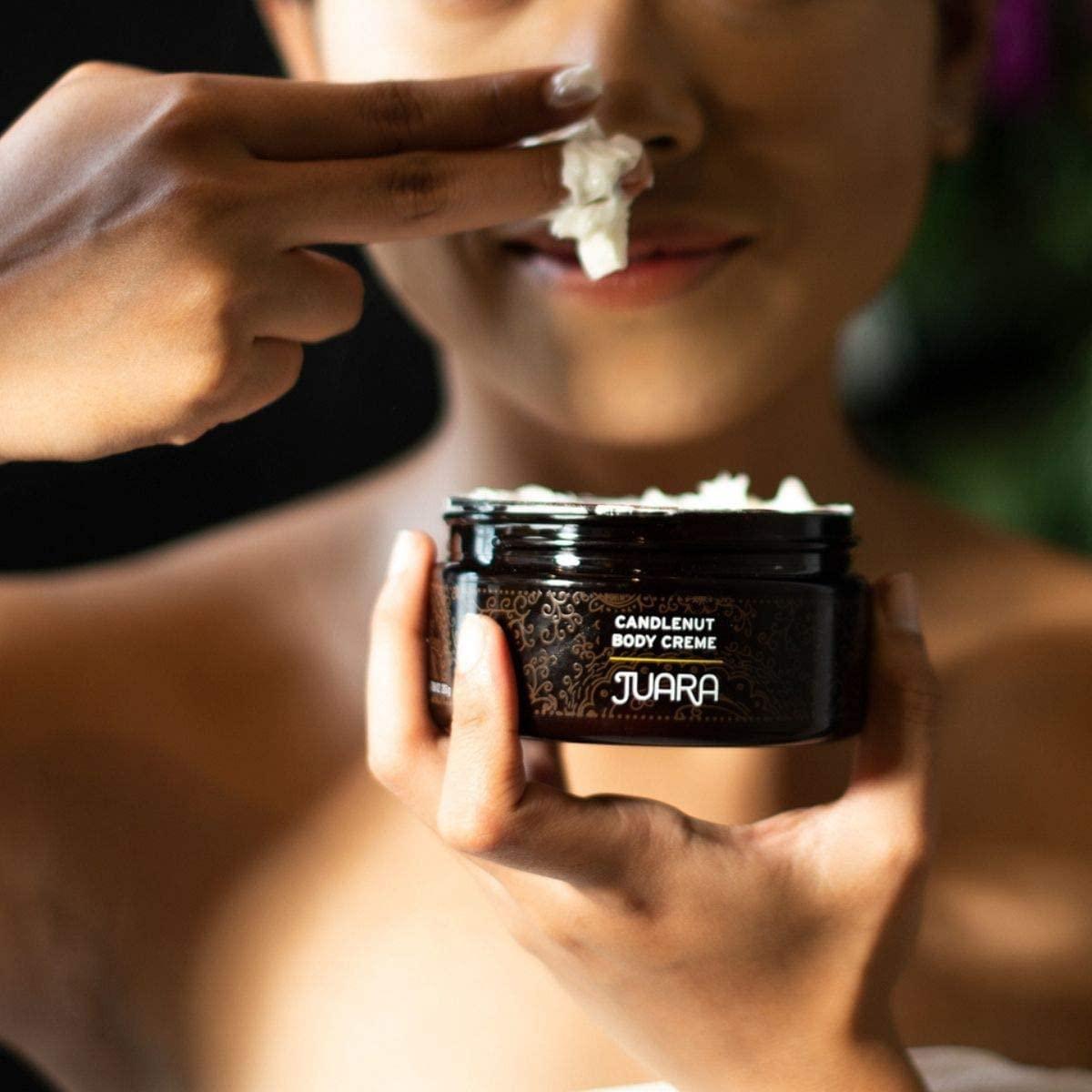 Juara Juara - Candlenut Body Creme | Moisturizing Lotion | Dry Skin Hydration | Skin, Hands & Feet Cream | Soothing Skincare Balm | Cruelty Free, Paraben & Sulfate Free, Vegetarian | 7.5 oz (2-Pack)