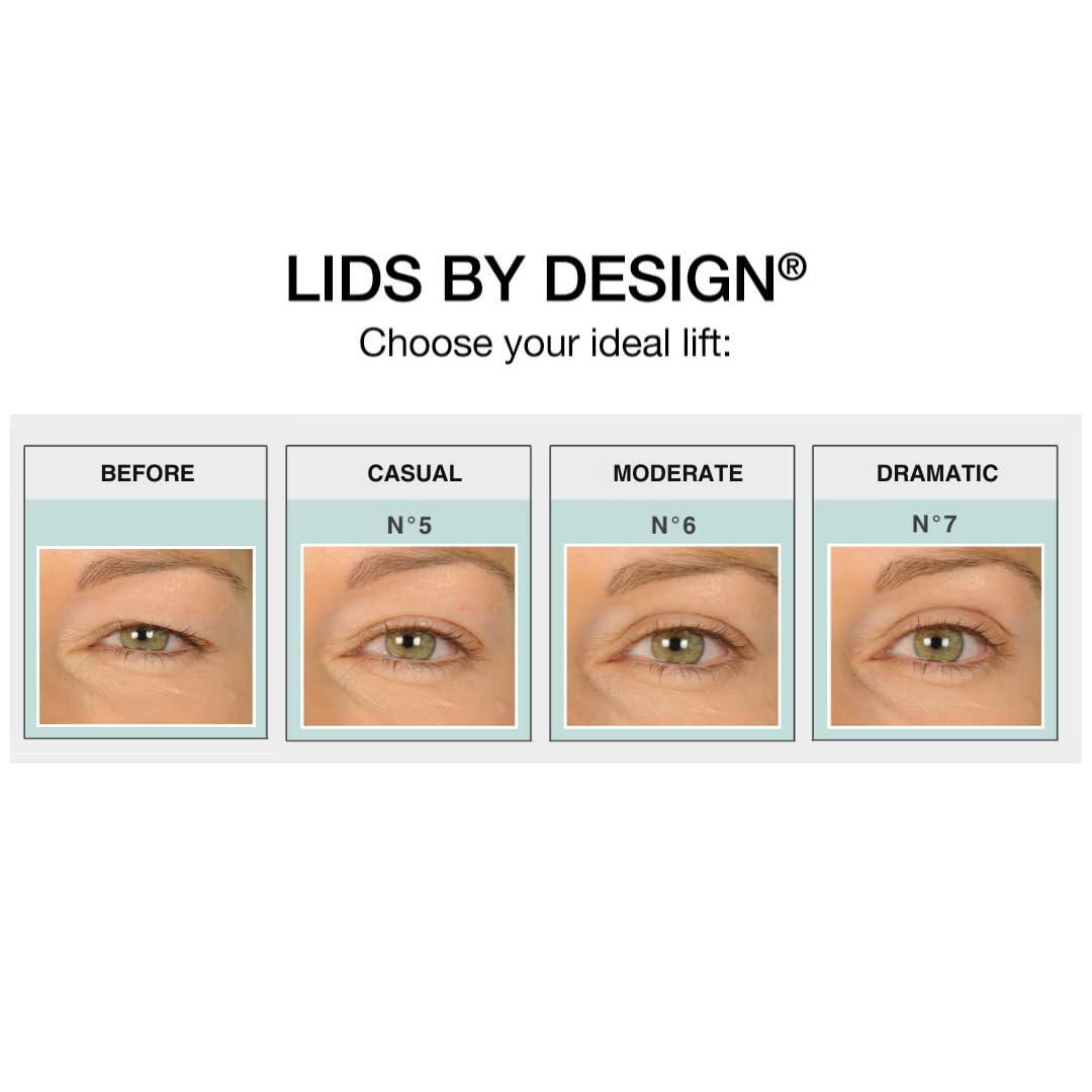 Contours RX Contours Rx Lids by Design - Medical Grade Instant Eyelid Correcting Strips for Heavy, Hooded, & Droopy Lids - Invisible, and Hypoallergenic Eyelid Tape - (6mm) 160ct