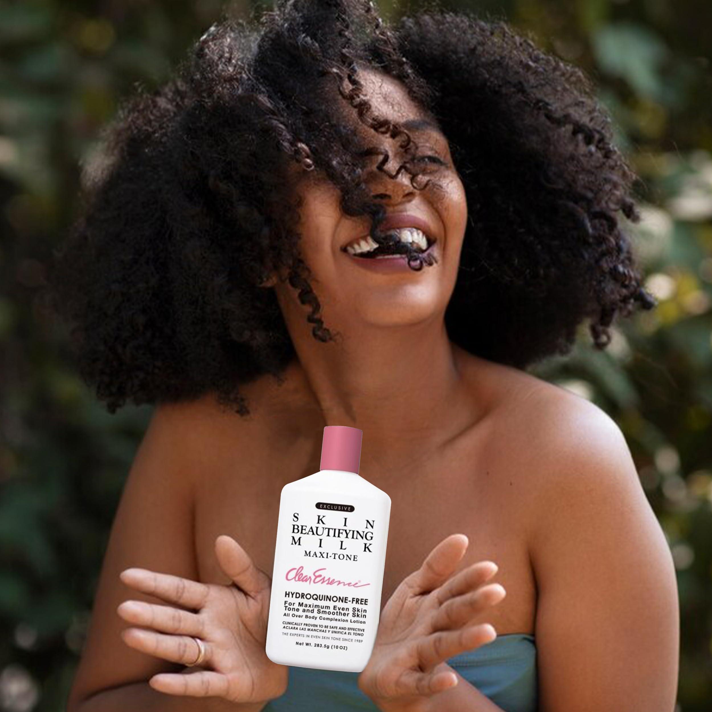 Clear Essence Clear Essence Exclusive Skin Beautifying Milk Hydroquinone-Free Maxi-tone Lotion - Skin Lotion for Hydrating Dry Skin - Hydrating Lotion to Hydrate Skin with Shine - (10.0 Oz.)