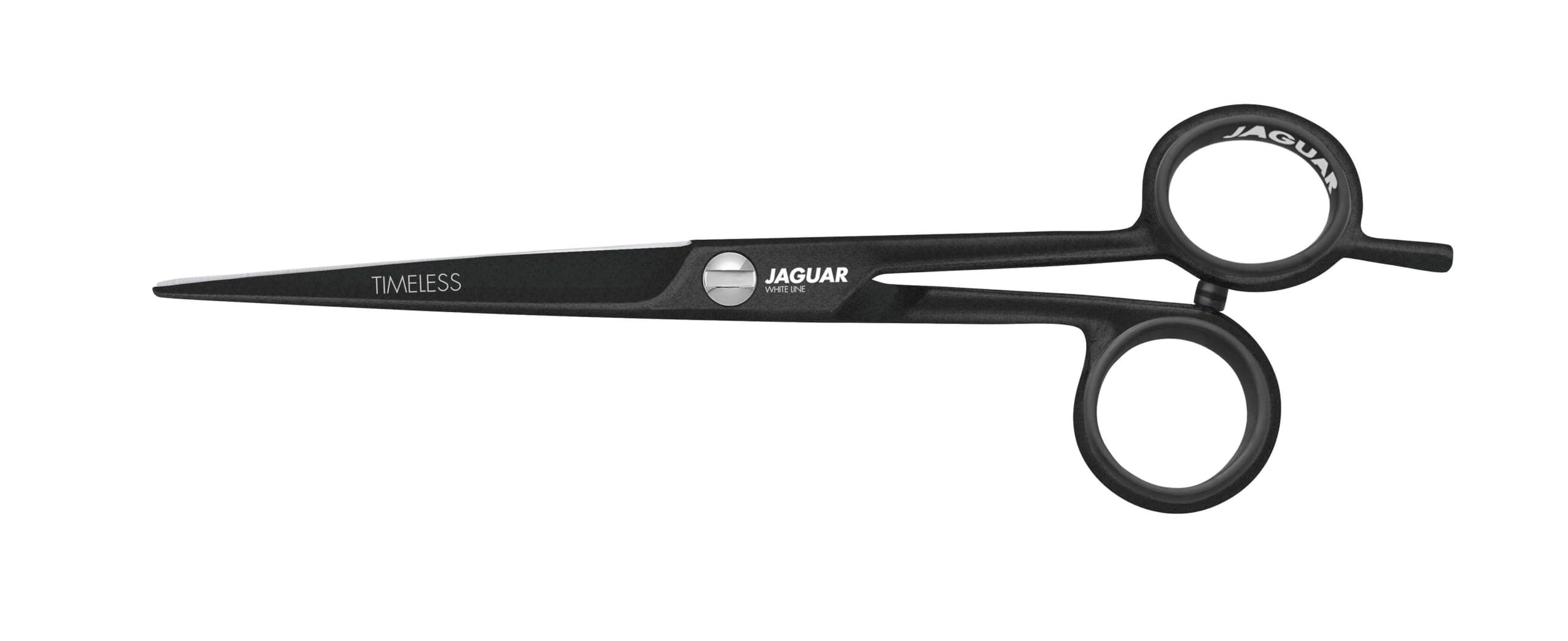 JAGUAR Jaguar Offset Hair Cutting Scissors White Line JP 10 BLACK 46575-1 - 5.75 Inches