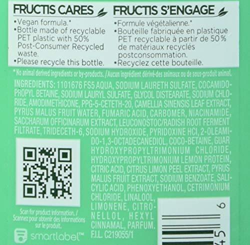Garnier Garnier Fructis Grow Strong Shampoo, 33.8 Fl Oz, 1 Count (Packaging May Vary) (Pack of 2)
