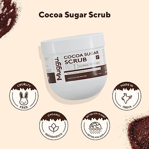 Generic Skincare Cocoa Sugar Exfoliating Body Scrub with Coffee and Cocoa Butter | D Tan Body Scrub for Men and Women | Coffee Body Scrub | De Tan Removal - 180gm