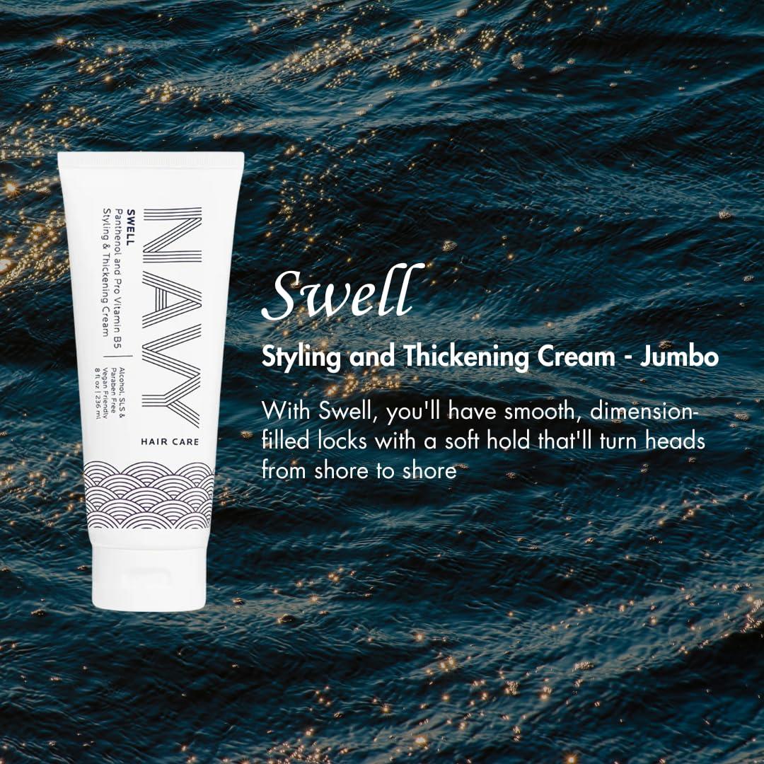 NAVY HAIR CARE Navy Haircare Swell Panthenol and Pro Vitamin B5 Styling and Thickening Cream 236 ml / 8 oz