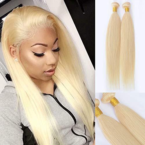 Msthoo Msthoo 613 Brazilian Virgin Hair Bundles Blonde Silky Straight Human Hair Extensions Replacement Bundle for Women 8 inches