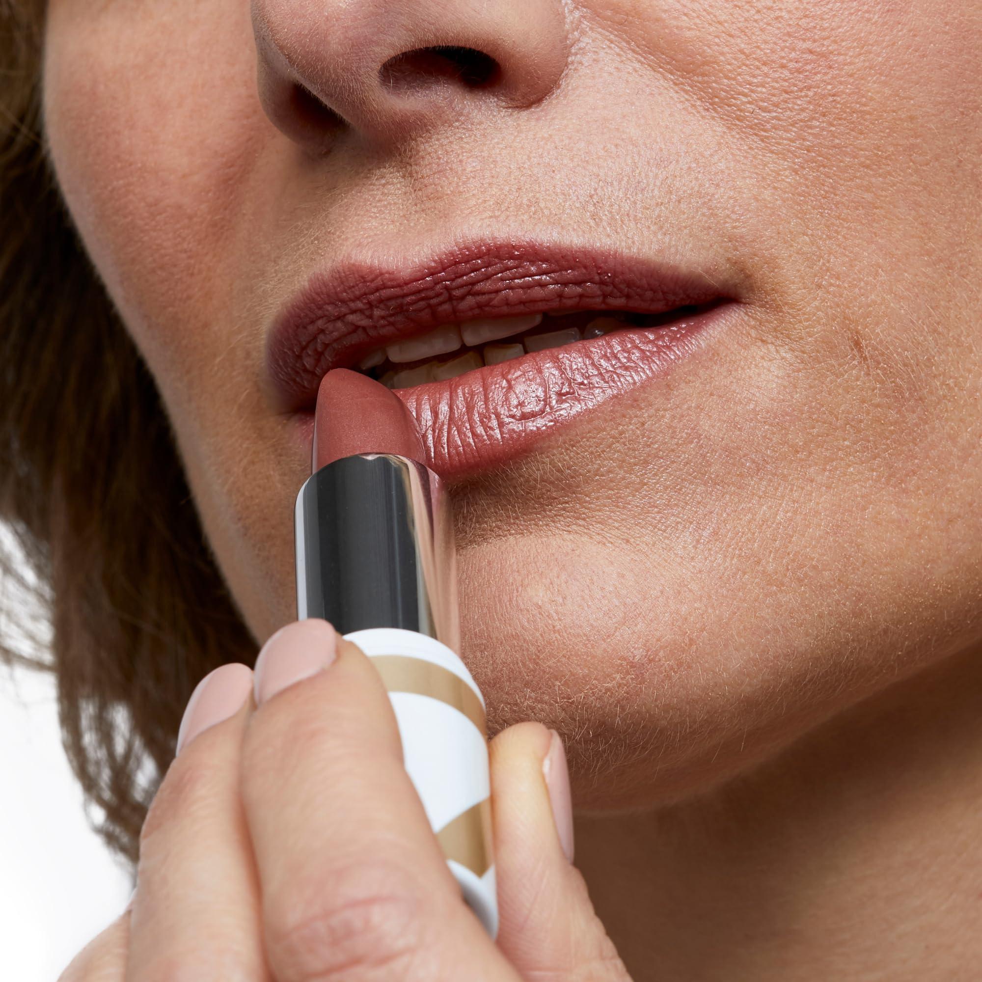 No.7 No7 Age Defying Lipstick - Soft Cherry - Anti-Aging Makeup for Women - Hydrating Pink Lipstick with Hyaluronic Acid for Plumper, Smoother, Younger Looking Lips Over Time (3.5g)