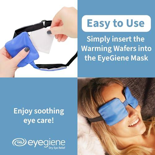 Eyedetec Medical, Inc. EyeGiene Refill - Insta-Warming Wafers for Self Heating Eye Mask Warm Compress for Eyes, Multi-Use Heat Treatment for Dryness, Styes, Blepharitis, Portable Heated Eye Mask for Dry Eyes, 30 Pairs