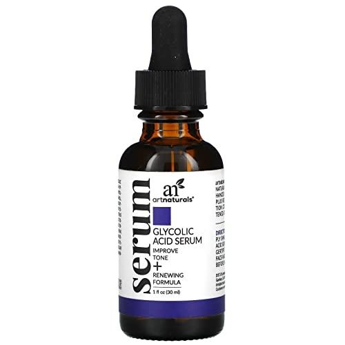 Artnaturals artnaturals Glycolic Serum - Face Serum - Vitamin C and Aloe Vera - Exfoliates and Minimizes Pores, Reduce Acne, Breakouts, and Appearance of Aging and Scars -1 oz.