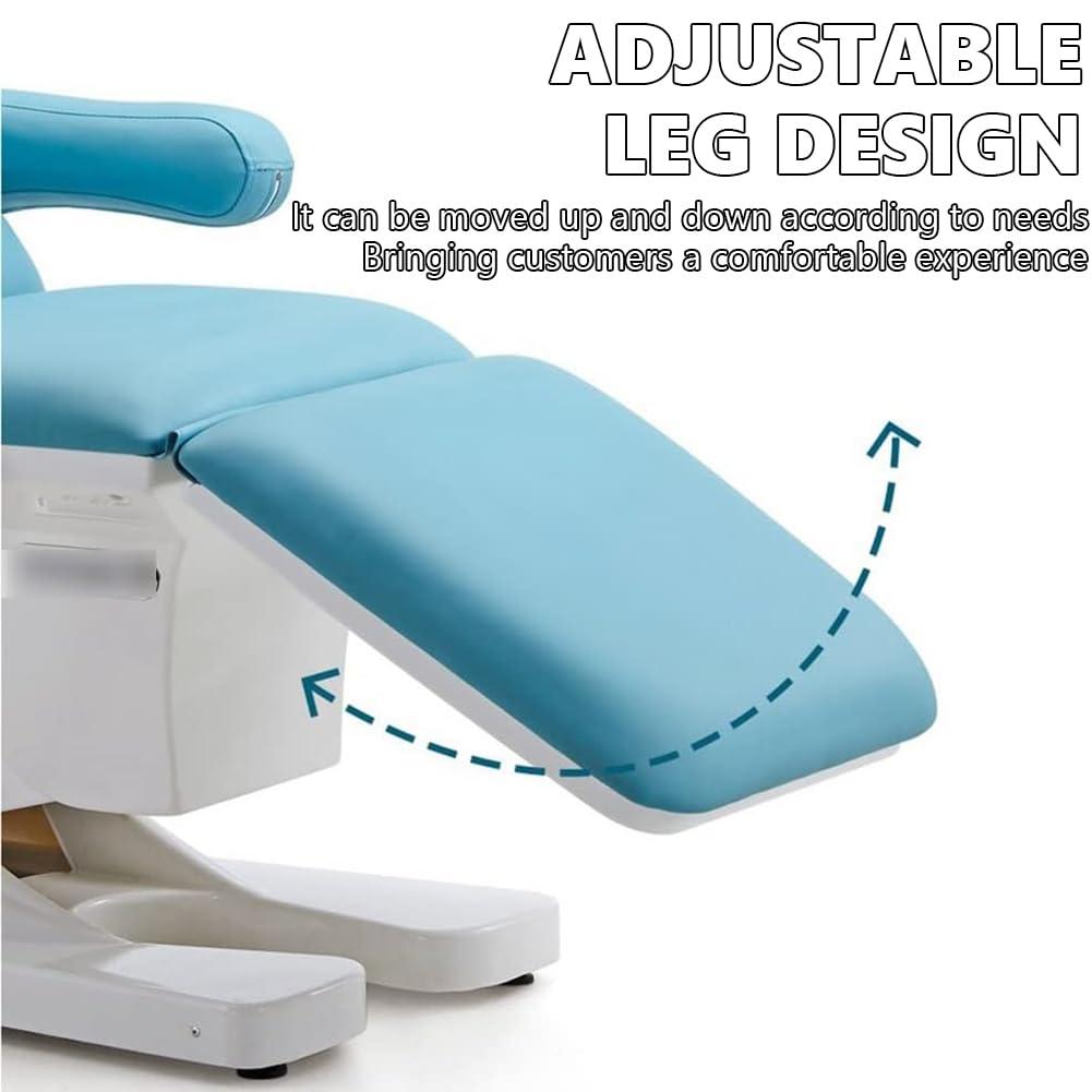 UPWONEA UPWONEA Electric Tattoo Chair Bed, Esthetician Bed for Beauty Facial Care, with USB + Direct Charging Port, Professioanl Heavy Duty Tattoo Bed, Massage Facial Lash Extension Spa Chair,White