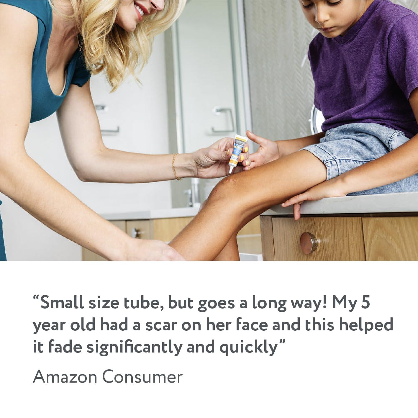 ScarAway ScarAway Kids Silicone Scar Gel, 100% Medical-Grade, Helps Improve Size, Color & Texture of Hypertrophic & Keloid Scars on Face & Body from Injury, Burns & Surgery, Water Resistant, Clear, 6g