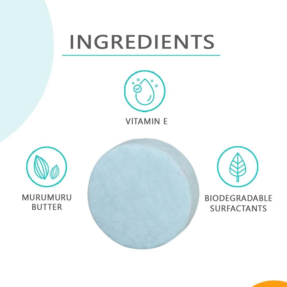 RUP RUP Earth Rhythm Murumuru Butter Shampoo Bar for Curly & Wavy Hair, 100% Biodegradable, Plastic-Free Packaging - 80 GM (Cardboard)