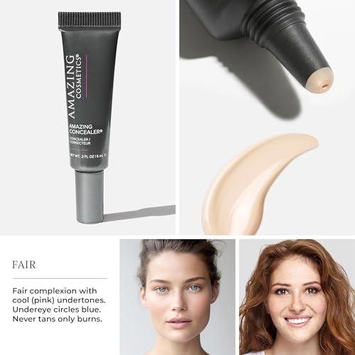 AmazingCosmetics AmazingCosmetics Amazing Concealer, multipurpose full coverage concealer, 0.2 Oz, Fair