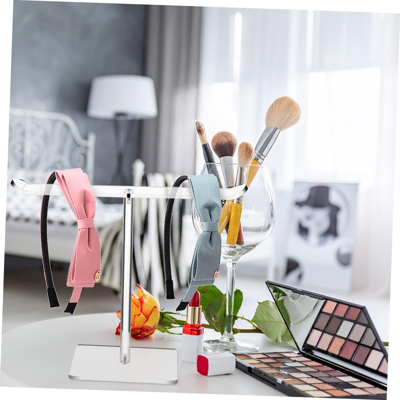 JOEBO 2 Pcs Acrylic Headband Jewel Headband Clear Headband Turban Headband Scrunchies Holder Hairband Display Rack Acrylic Watch Display Hair Accessories Storage Table Storage Rack Girl