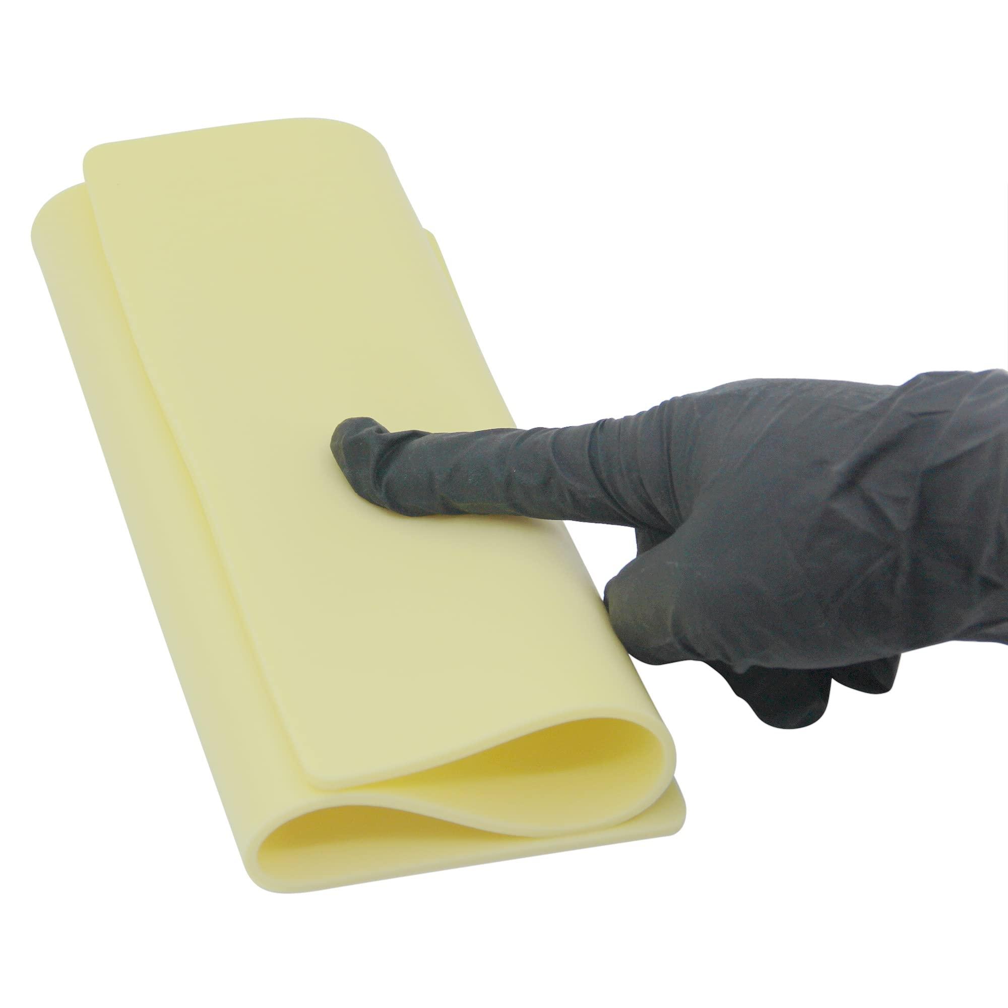 KingWei 5pcs Tattoo Skin Practice 3MM Thick 8x12\" Blank Double Sides Tattoo Practice Skin Soft Silicone Pads Fake Skin Tattooing Microblading Practice Skin for Tattoo Supplies